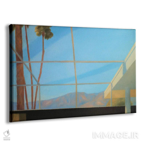 تابلو مدرن اتاق با منظره، منظره کوهستان اثر ایوا باکلانه - نمای پرسپکتیو محصول
