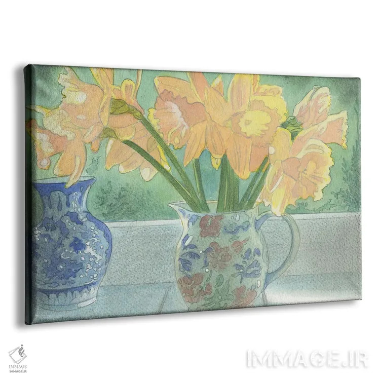 تابلو دکوراتیو نرگس دو اثر ایان بک - نمای پرسپکتیو محصول