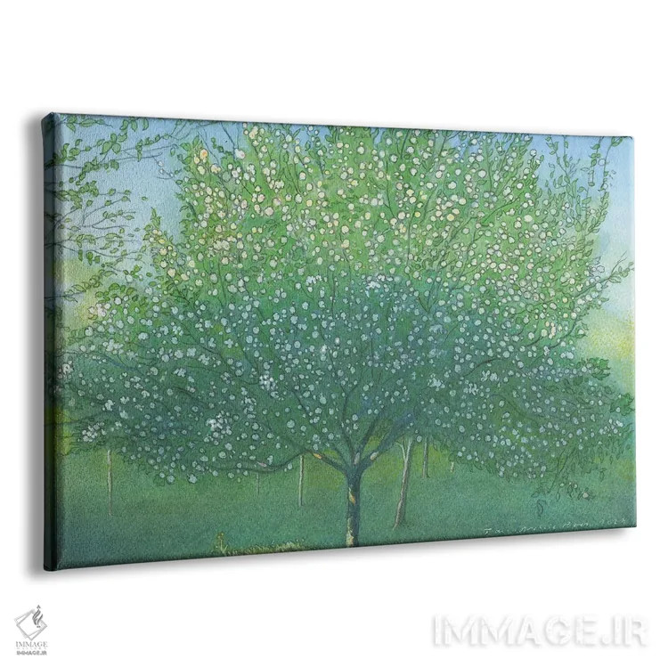 تابلو دکوراتیو شکوفه سیب ۲۰۲۲ اثر ایان بک - نمای پرسپکتیو محصول