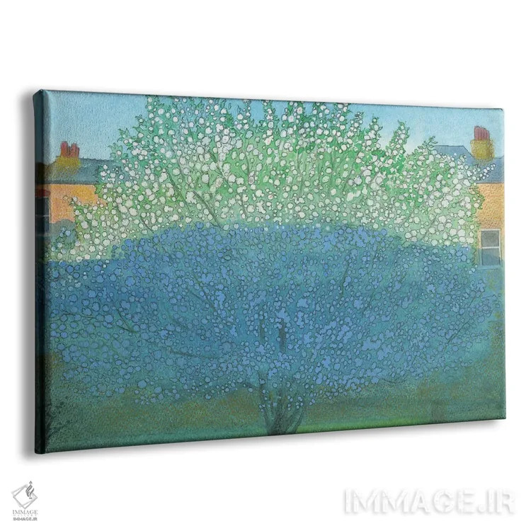 تابلو دکوراتیو شکوفه سیب در سایه اثر ایان بک - نمای پرسپکتیو محصول