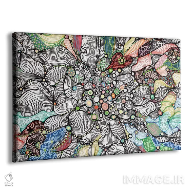 تابلو انتزاعی کف دریا اثر نوئمی ایبارز - نمای پرسپکتیو محصول