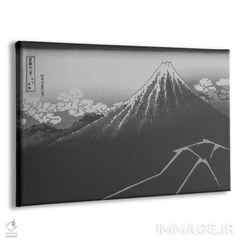 تابلو دکوراتیو طرح صاعقه زیر قله اثر فایو بای فایو کالکتیو - نمای پرسپکتیو محصول