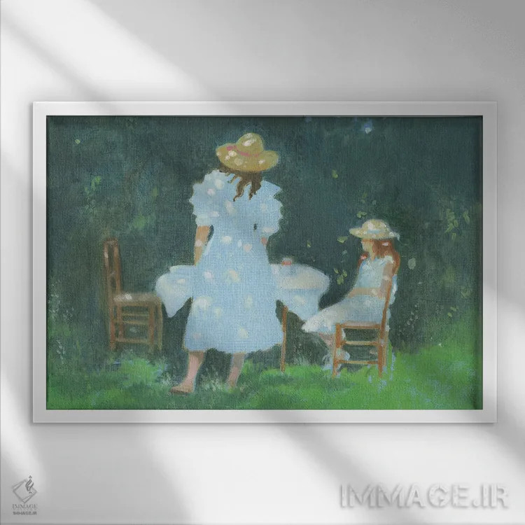 تابلو دکوراتیو خاطره وارن مه ۲۰۲۱ اثر ایان بک - نمای قابدار سفید