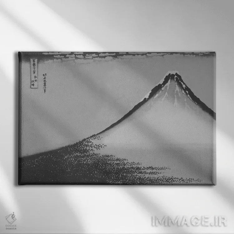 تابلو دکوراتیو طرح کوه فوجی اثر فایو بای فایو کالکتیو - نمای روبهرو روی دیوار