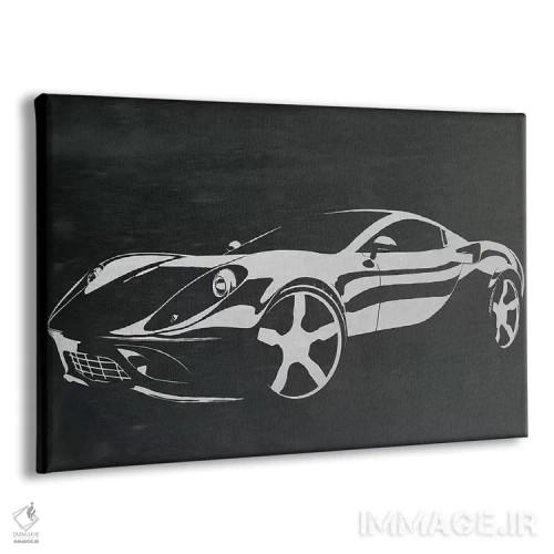 تابلو دکوراتیو رانندگی روی آلومینیوم برس خورده اثر فایو بای فایو کالکتیو - نمای پرسپکتیو محصول