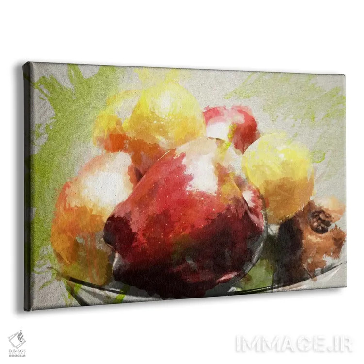 تابلو دکوراتیو طبیعت بی جان با آبرنگ اثر فایو بای فایو کالکتیو - نمای پرسپکتیو محصول