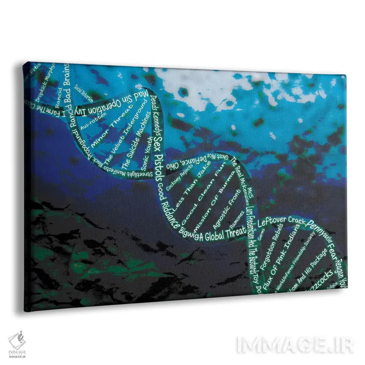 تابلو دکوراتیو موسیقی ساختار ژنتیکی است اثر فایو بای فایو کالکتیو - نمای پرسپکتیو محصول