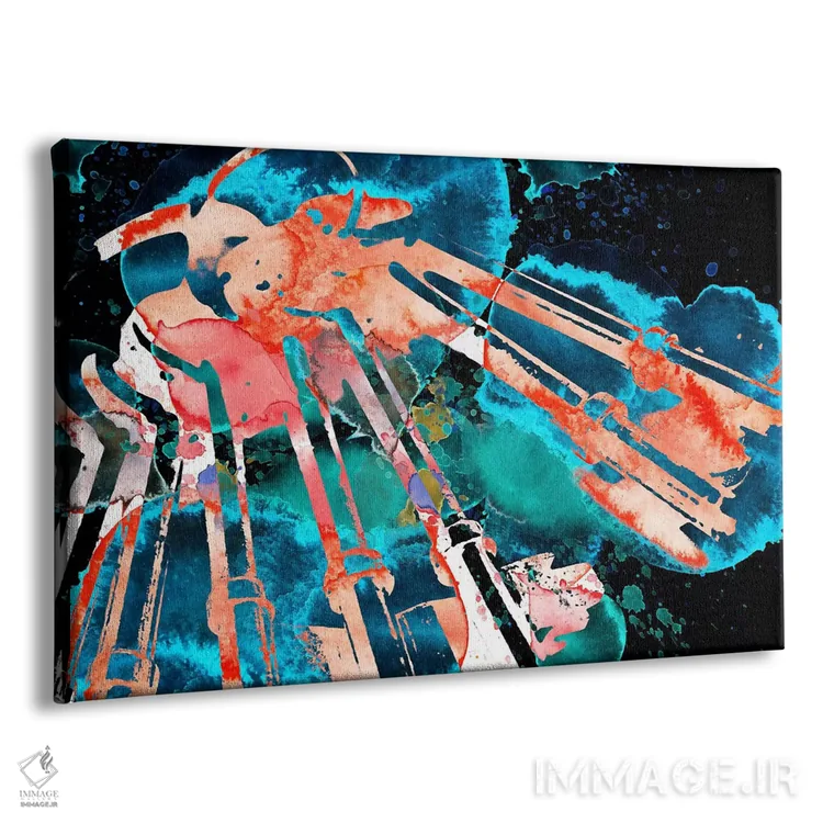 تابلو دکوراتیو نی انبان منفی اثر فایو بای فایو کالکتیو - نمای پرسپکتیو محصول