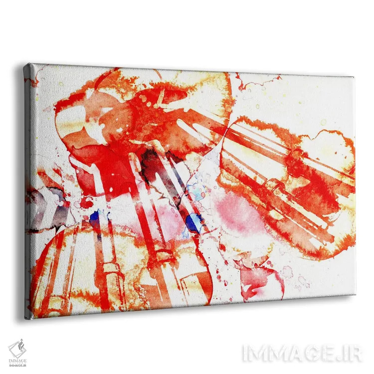 تابلو دکوراتیو نی انبان رنگ شده اثر فایو بای فایو کالکتیو - نمای پرسپکتیو محصول