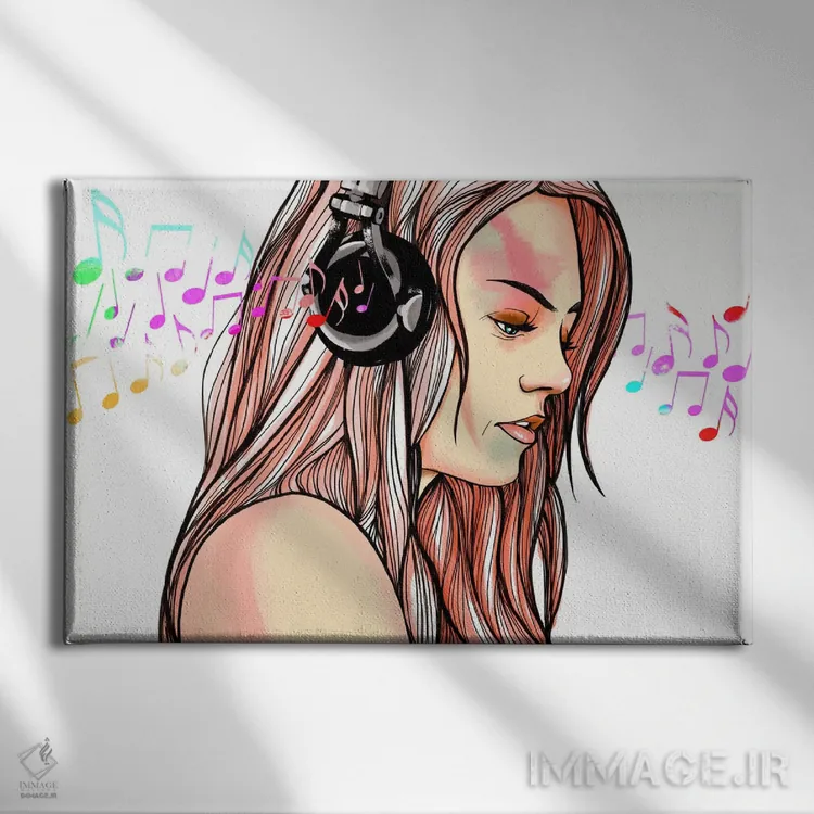 تابلو دکوراتیو در دنیای خودم اثر فایو بای فایو کالکتیو - نمای روبهرو روی دیوار