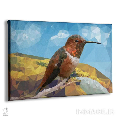 تابلو دکوراتیو پریزم پرنده اثر فایو بای فایو کالکتیو - نمای پرسپکتیو محصول