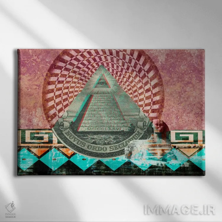 تابلو دکوراتیو برج درخشان اثر فایو بای فایو کالکتیو - نمای روبهرو روی دیوار