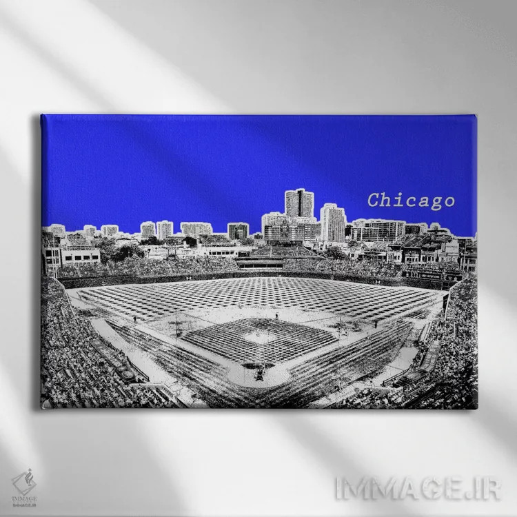 تابلو دکوراتیو محیط دوستانه شیکاگو اثر فایو بای فایو کالکتیو - نمای روبهرو روی دیوار