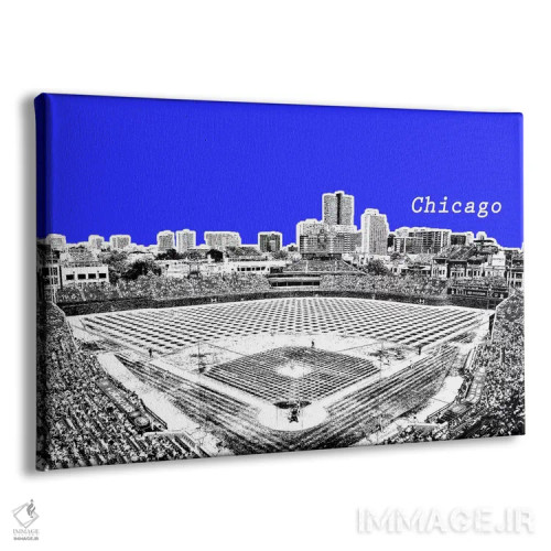 تابلو دکوراتیو محیط دوستانه شیکاگو اثر فایو بای فایو کالکتیو - نمای پرسپکتیو محصول