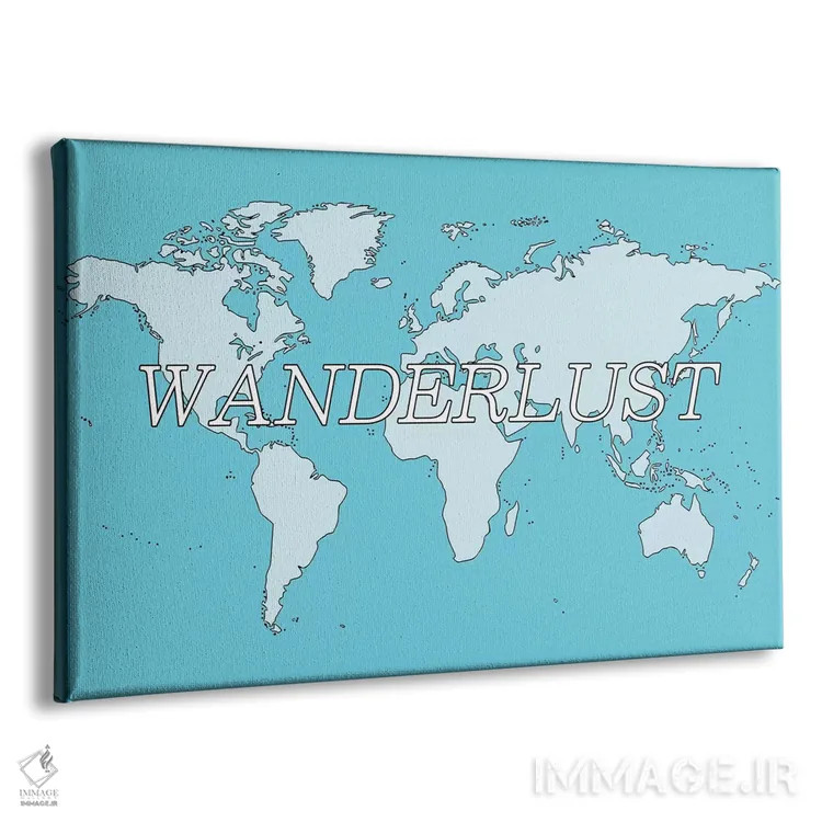 تابلو دکوراتیو اشتیاق به سفر اثر فایو بای فایو کالکتیو - نمای پرسپکتیو محصول