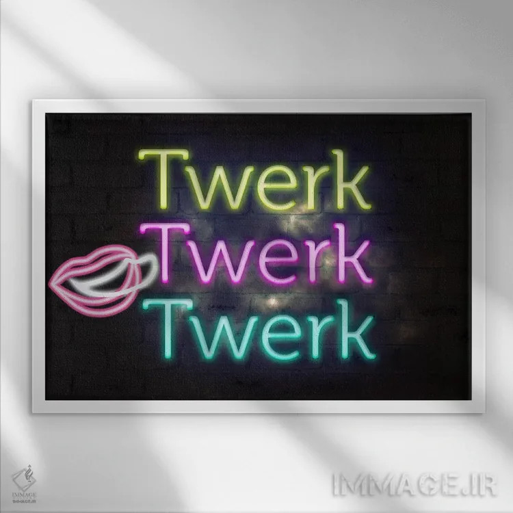 تابلو دکوراتیو سه بار تورک اثر فایو بای فایو کالکتیو - نمای قابدار سفید