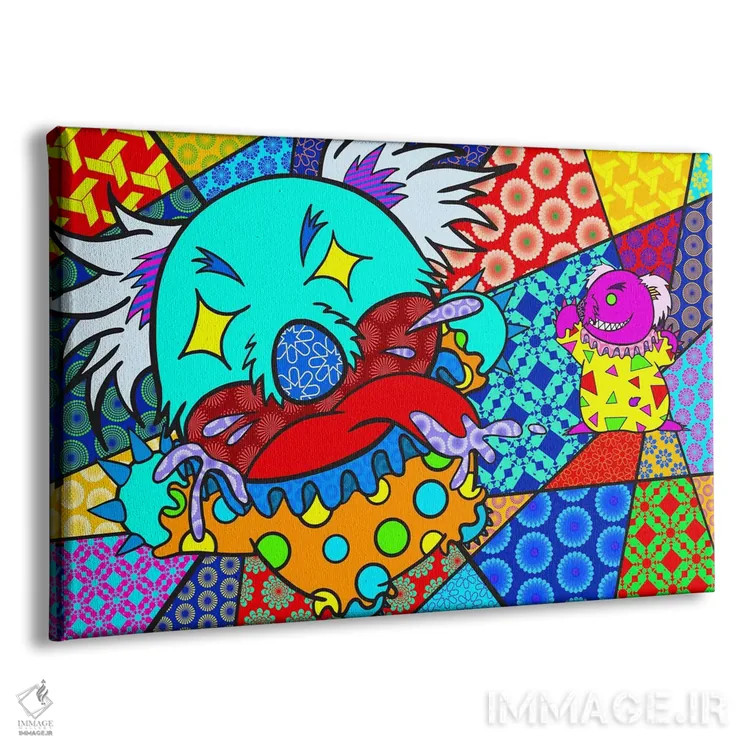 تابلو دکوراتیو کوالای دلقک اثر فایو بای فایو کالکتیو - نمای پرسپکتیو محصول