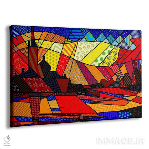 تابلو دکوراتیو ونیز در غروب آفتاب ۲ اثر فایو بای فایو کالکتیو - نمای پرسپکتیو محصول