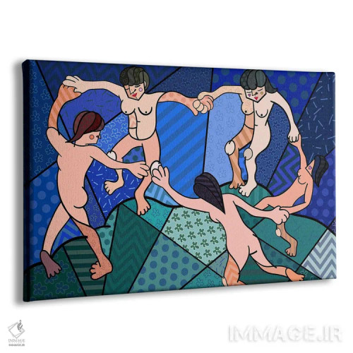 تابلو دکوراتیو رقص ۲ اثر فایو بای فایو کالکتیو - نمای پرسپکتیو محصول