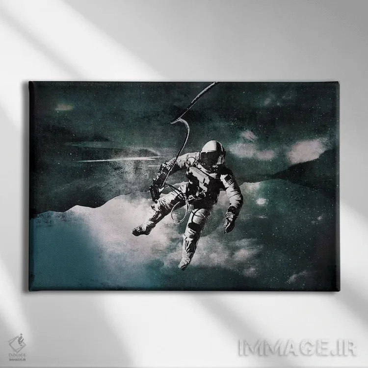 تابلو دکوراتیو پیاده روی فضایی اثر فایو بای فایو کالکتیو - نمای روبهرو روی دیوار