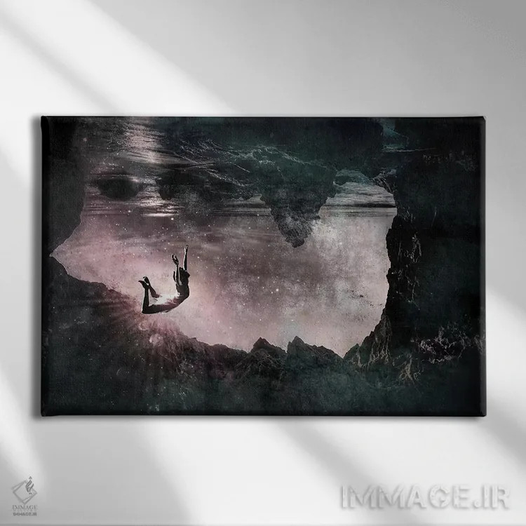 تابلو دکوراتیو ادای احترام اثر فایو بای فایو کالکتیو - نمای روبهرو روی دیوار