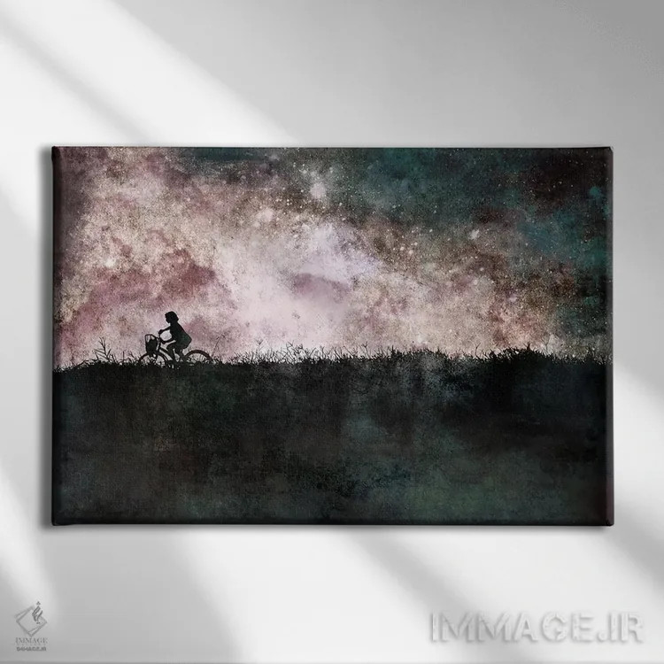 تابلو دکوراتیو نور ستارگان اثر فایو بای فایو کالکتیو - نمای روبهرو روی دیوار