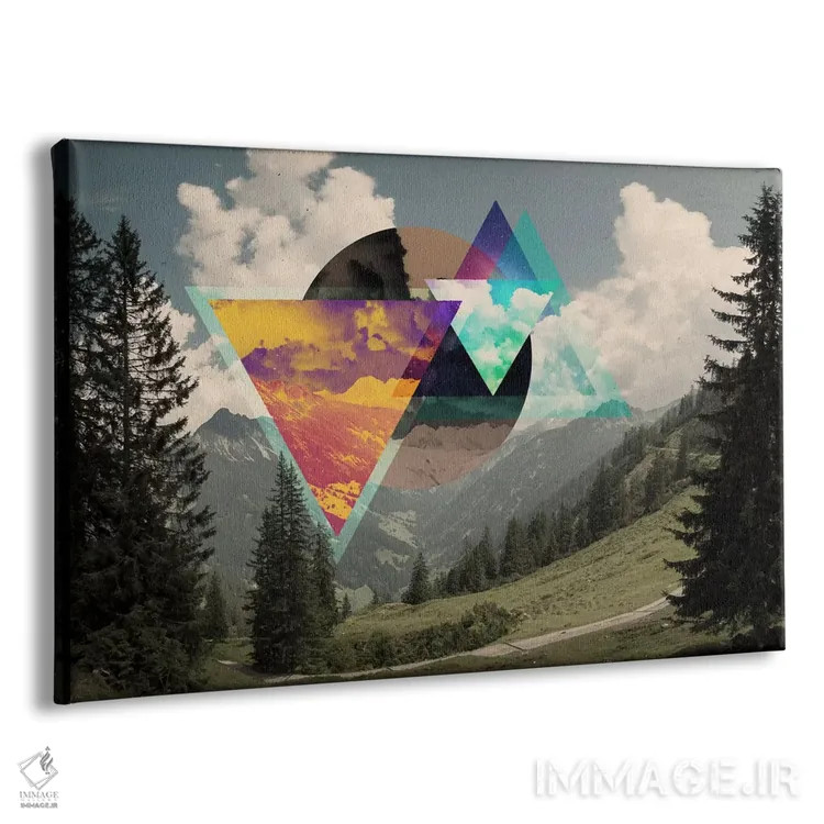 تابلو انتزاعی تسرکت آلپ جنوبی اثر فایو بای فایو کالکتیو - نمای پرسپکتیو محصول