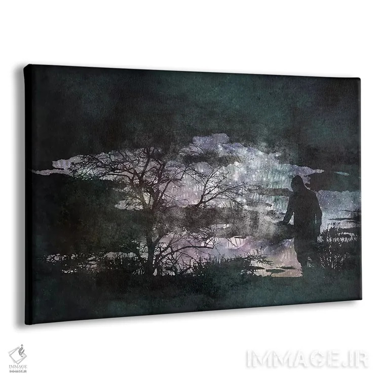 تابلو دکوراتیو روی تاریک اثر فایو بای فایو کالکتیو - نمای پرسپکتیو محصول