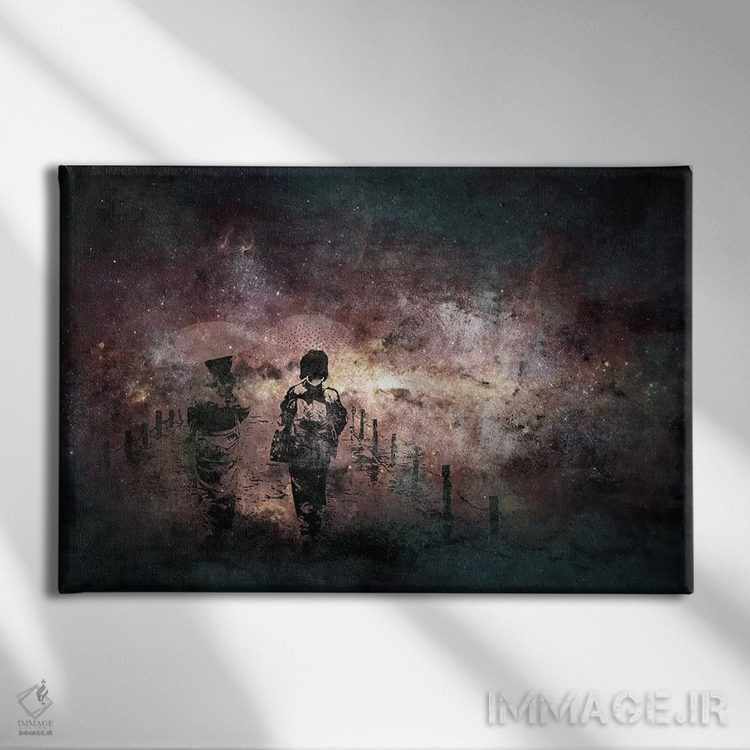 تابلو دکوراتیو در جستجوی خورشید اثر فایو بای فایو کالکتیو - نمای روبهرو روی دیوار