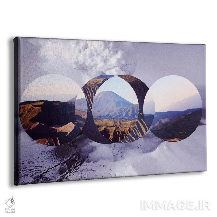 تابلو انتزاعی رشته کوه ها ۲ اثر فایو بای فایو کالکتیو - نمای پرسپکتیو محصول