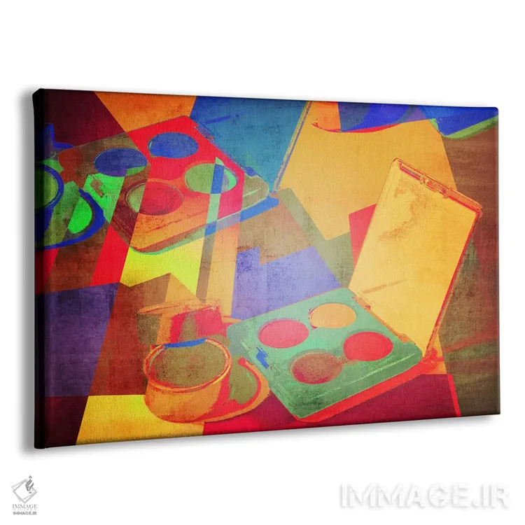 تابلو دکوراتیو هنر پاپ آماده سازی اثر فایو بای فایو کالکتیو - نمای پرسپکتیو محصول