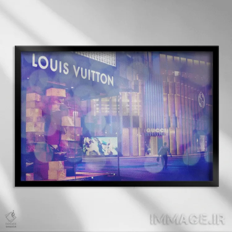 تابلو دکوراتیو نوار نخستین اثر فایو بای فایو کالکتیو - نمای قابدار مشکی