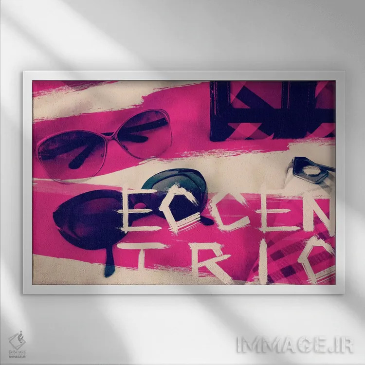 تابلو دکوراتیو عجیب و غریب اثر فایو بای فایو کالکتیو - نمای قابدار سفید