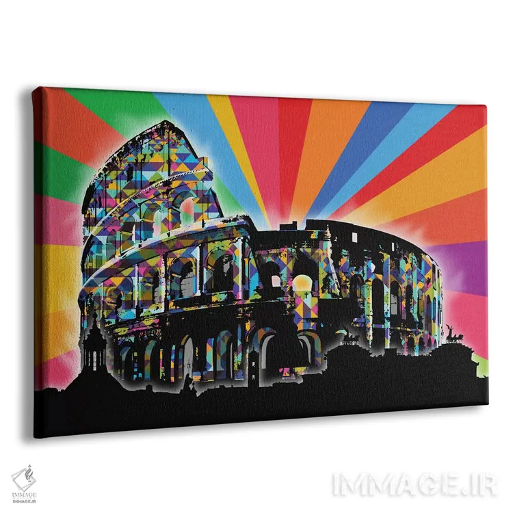 تابلو دکوراتیو پاپ سایکدلیک رم اثر فایو بای فایو کالکتیو - نمای پرسپکتیو محصول