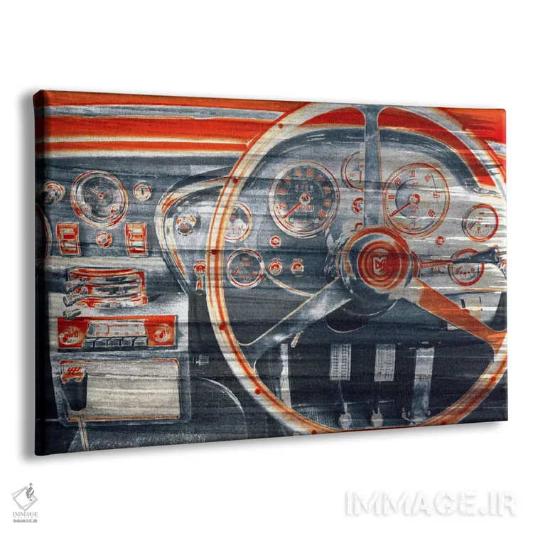 تابلو دکوراتیو داغ سفید اثر فایو بای فایو کالکتیو - نمای پرسپکتیو محصول