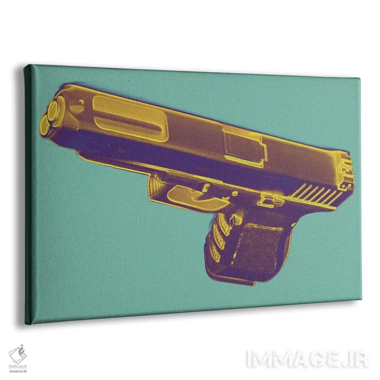 تابلو دکوراتیو گرم سیری ها و اسلحه ها اثر فایو بای فایو کالکتیو - نمای پرسپکتیو محصول