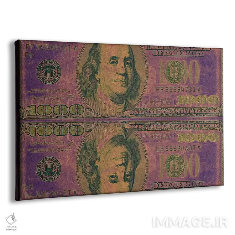 تابلو دکوراتیو پول بازی اثر فایو بای فایو کالکتیو - نمای پرسپکتیو محصول