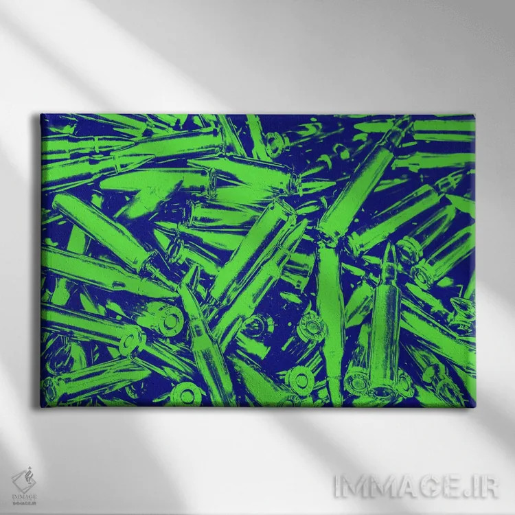 تابلو دکوراتیو انباشت شماره ۲ اثر فایو بای فایو کالکتیو - نمای روبهرو روی دیوار