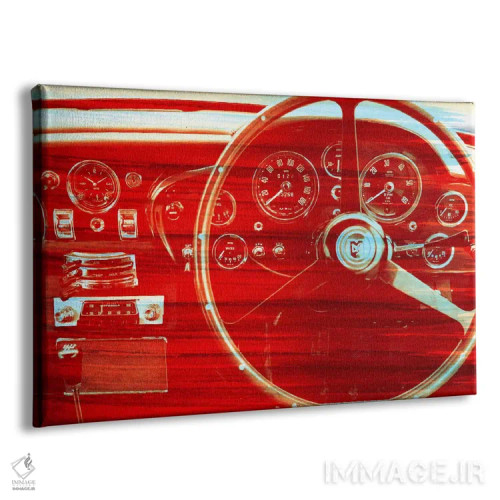 تابلو دکوراتیو چوب سوزان سبک انگلیسی قدیمی اثر فایو بای فایو کالکتیو - نمای پرسپکتیو محصول