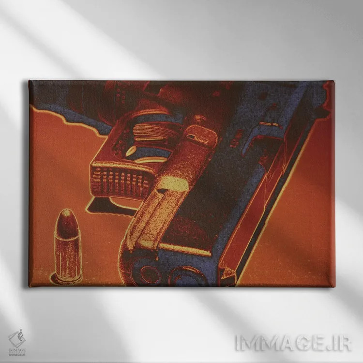 تابلو دکوراتیو فولاد قرمز اثر فایو بای فایو کالکتیو - نمای روبهرو روی دیوار