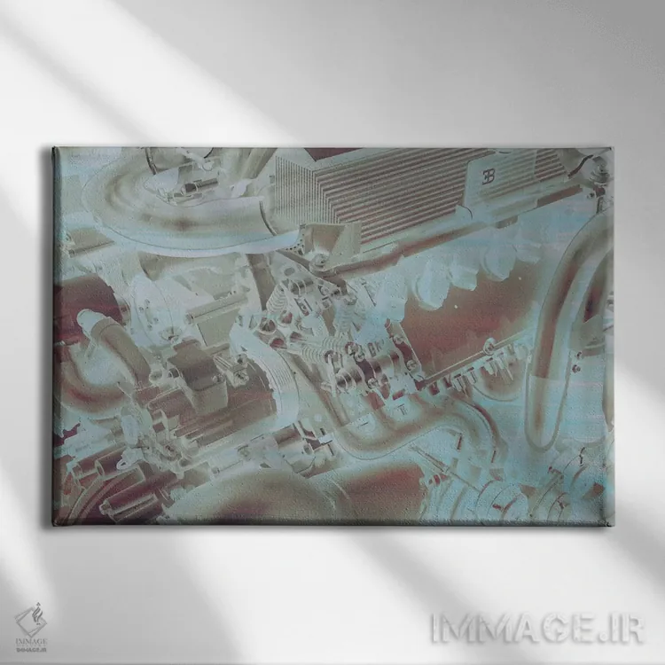 تابلو دکوراتیو اوج قدرت اثر فایو بای فایو کالکتیو - نمای روبهرو روی دیوار