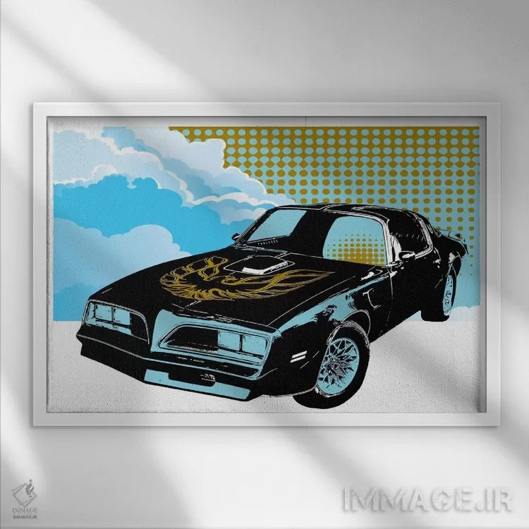 تابلو دکوراتیو عضله در آسمان اثر فایو بای فایو کالکتیو - نمای قابدار سفید