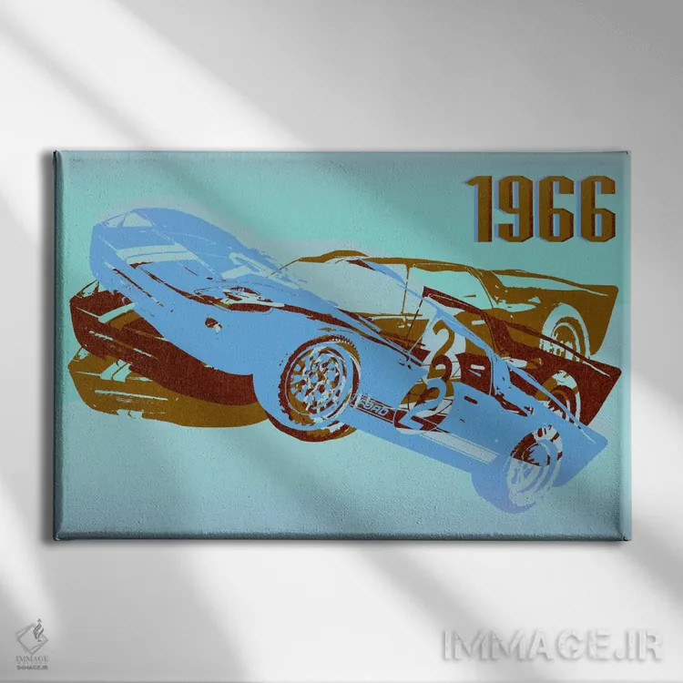 تابلو دکوراتیو جی تی ۳ اثر فایو بای فایو کالکتیو - نمای روبهرو روی دیوار