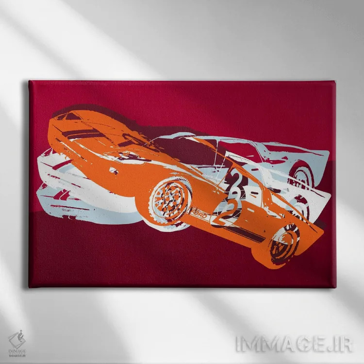 تابلو دکوراتیو جی تی اثر فایو بای فایو کالکتیو - نمای روبهرو روی دیوار