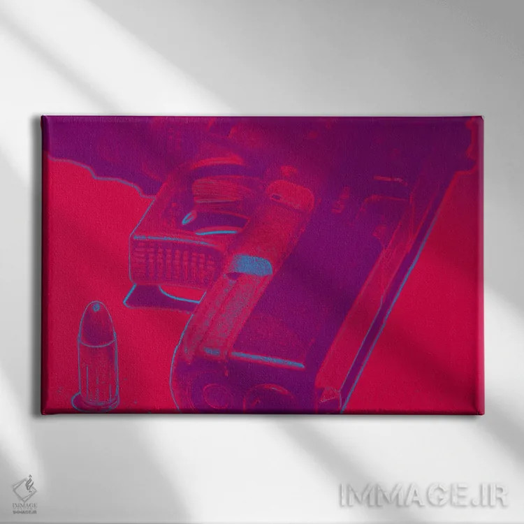 تابلو دکوراتیو آغشته به خون اثر فایو بای فایو کالکتیو - نمای روبهرو روی دیوار