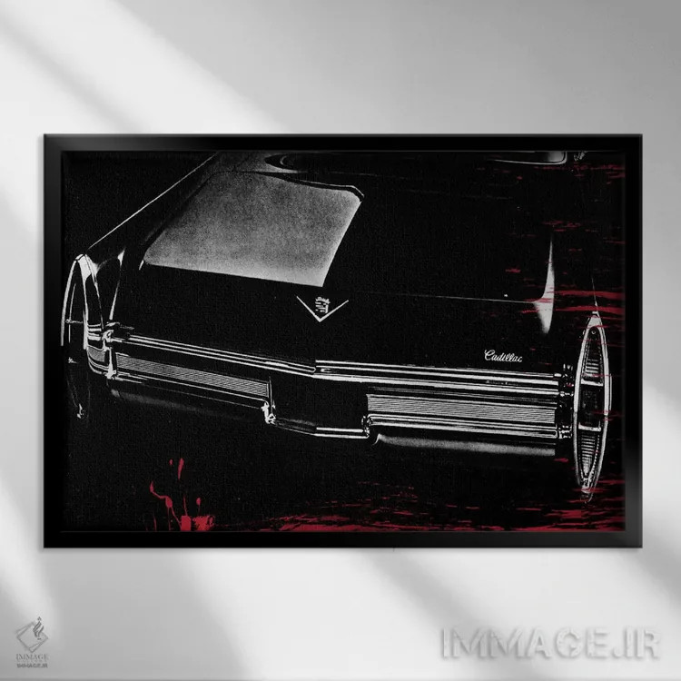 تابلو دکوراتیو کلاسیک نگه دار اثر فایو بای فایو کالکتیو - نمای قابدار مشکی