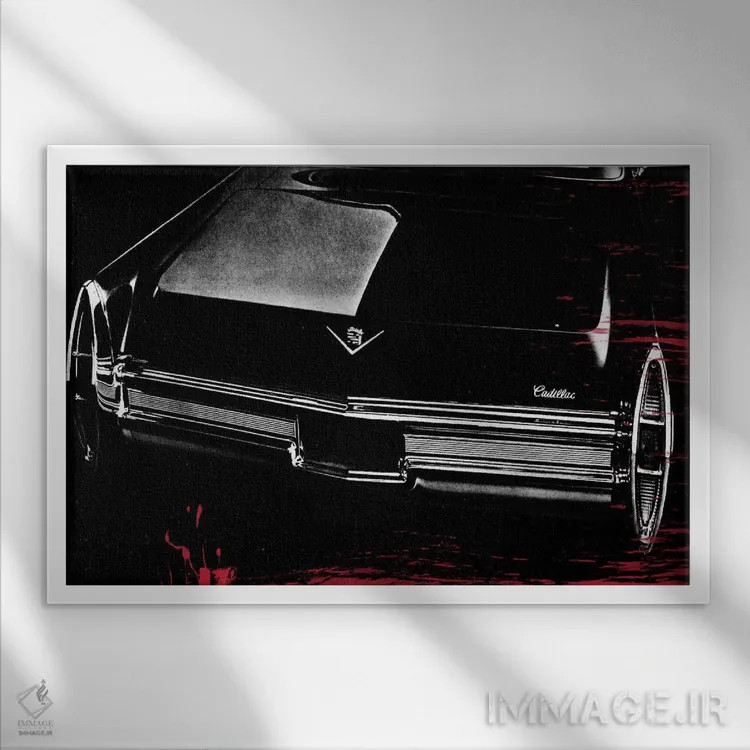 تابلو دکوراتیو کلاسیک نگه دار اثر فایو بای فایو کالکتیو - نمای قابدار سفید