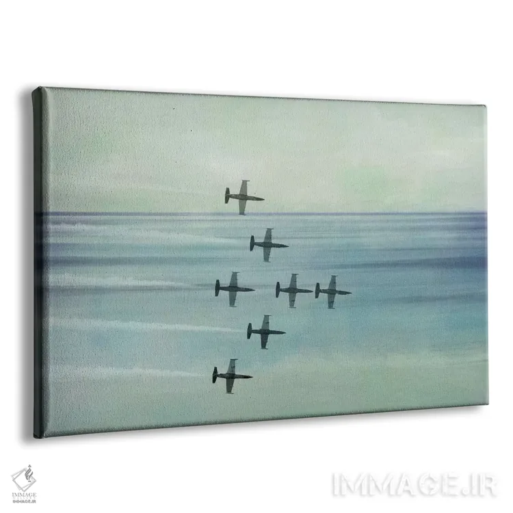 تابلو دکوراتیو پرواز دسته جمعی اثر فایو بای فایو کالکتیو - نمای پرسپکتیو محصول