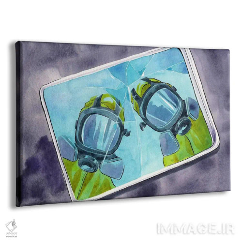 تابلو دکوراتیو بازتاب ها اثر فایو بای فایو کالکتیو - نمای پرسپکتیو محصول