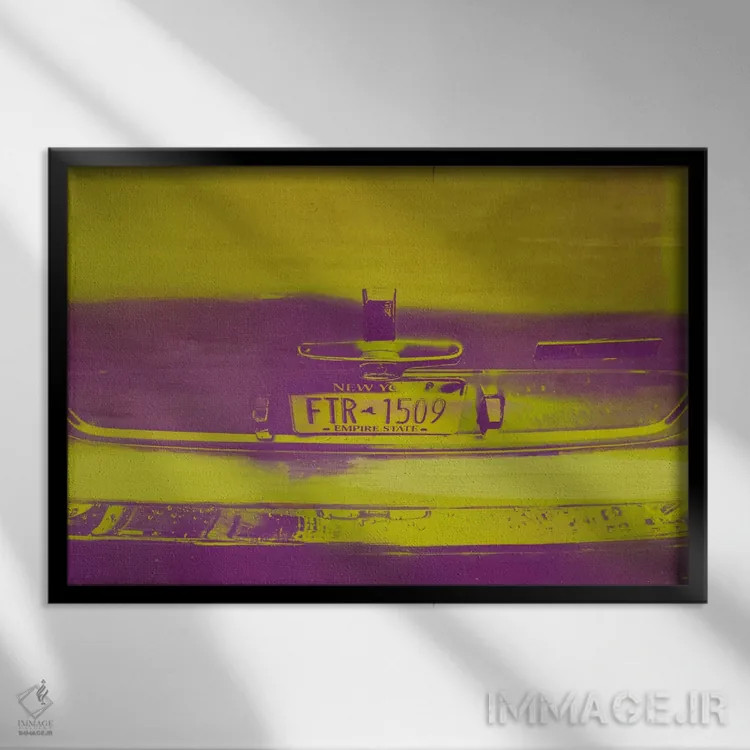 تابلو دکوراتیو زمان نمایش در ایالت امپایر اثر فایو بای فایو کالکتیو - نمای قابدار مشکی